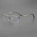 RLT5951 Fashion Oversized Square Eyewear Retro Men Anti-blue Light Blocking Titanium Frame Glasses Optical Computer Eyeglasses