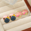Shescity Best Selling Fashionable Oil Dripping Designer Stud Earring Gold Plated Brass Earrings Women Jewelry for Gifts