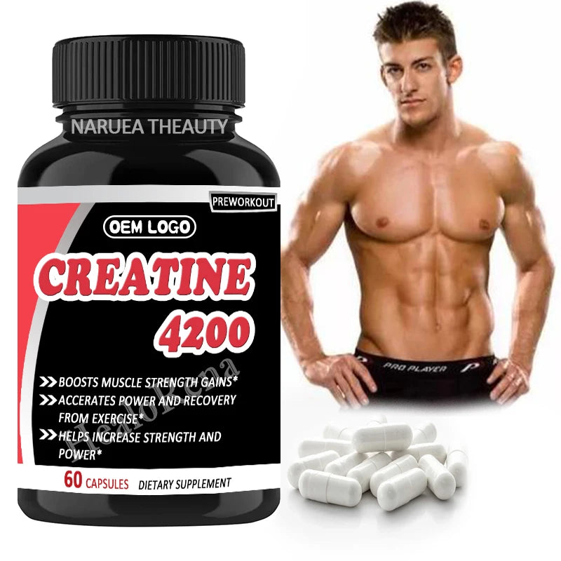 Factory Supply Creatine Monohydrate Capsules Bulk Creatine Hydrochloride Capsules Creatine Monohydrate Capsules