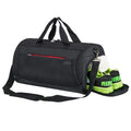 Custom Printed Korean Style Lightweight Nylon Duffle Bag Breathable & Zipper Closure for Gym Sports Travel-Black for Men & Women