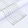 Free Shipping Wholesale Price Box Oval Twist Snake Starry Wave 925 Sterling Silver Chain