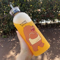 Wholesale 1000ml BPA-Free PC Material Water and Juice Bottle with Straw Direct Drinking Customized Design
