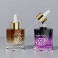 Clear 1 Oz 30 Ml Glass Dropper Bottle Thick Bottom Shape Essential Oil Serum Container for Cosmetic Packaging Use Face Cream
