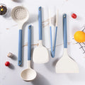 High-Temperature Resistant Silicone Spatula Set Non-Stick Pan Special Cooking Scoops Food Grade Soup Spoon for Home Use Kitchen
