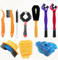 Portable 10 Pcs Bicycle Chain Cleaner Kit MTB Cycling Brush Scrubber Wash Tool Bike Maintenance Accessories