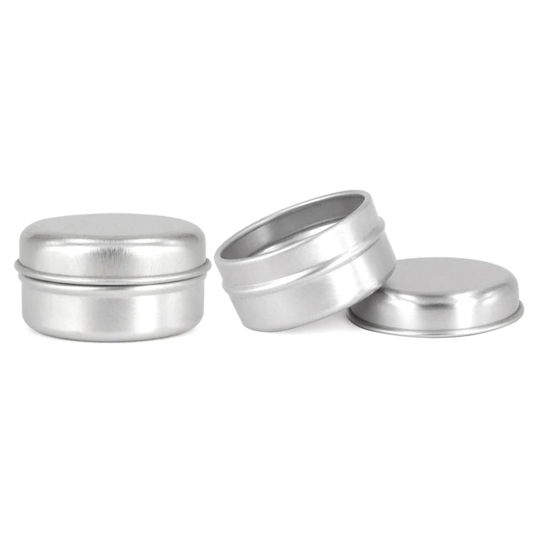 10g Small Round Aluminum case Aluminum Cosmetic Jar Empty Lip Balm Aluminum Metal Jar Container Tin Can