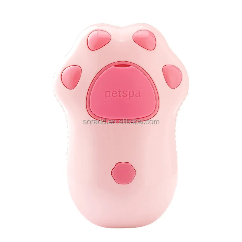 2024 Hot Factory Price 3 in 1 Rechargeable Silicone Massage Steamy Pet Cat Hair Cleaning Steamer Steam Grooming Brush Comb