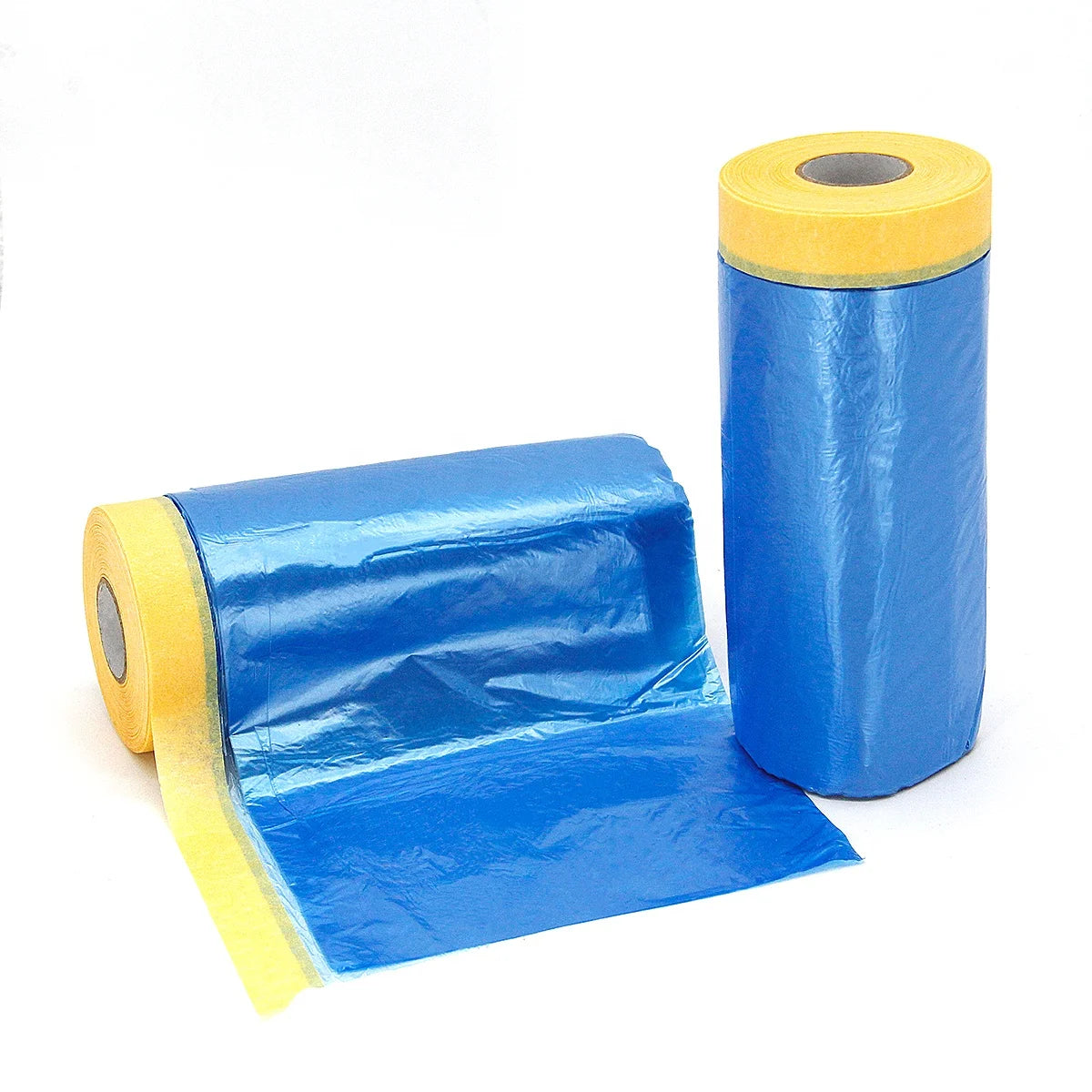 Masking Film PE Single Sided Pressure Sensitive Rubber Adhesive Waterproof Film with Tape for Car Painting