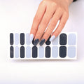 Huizi Huizi Non-toxic Popular Grey Pattern Nail Stickers Wholesale Nail Polish Custom Nail Wraps