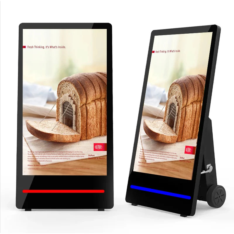 Retail Shop Entrance IP65 Waterproof 43 Inch 1500 Nits High Brightness Battery Powered Android LCD Advertising Player Kiosk