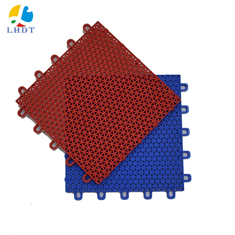 PP Plastic Outdoor Sports Decking Tiles for Basketball and Hockey DIY Installation Suspended Floor Tiles