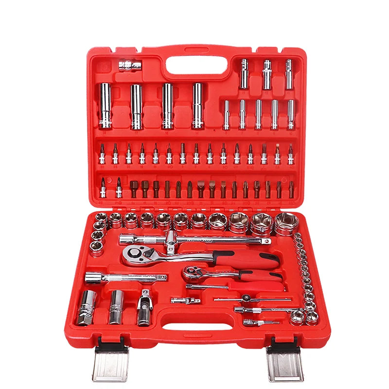GATmatic 86pcs Heavy Duty Cr-V Customizable OEM Socket Wrench Set Home & Car Repair Tool 1 Year Warranty Hand Tools Case Box
