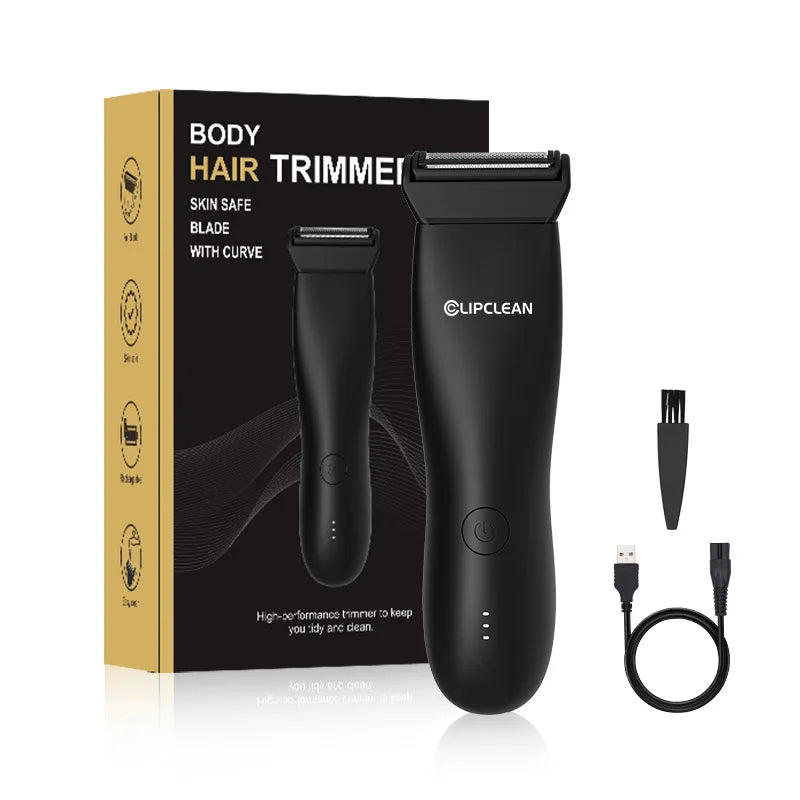 Washable Fully Body Groin Trimmer Waterproof Electric Face Beard Shaver  Pubic Hair Trimmer