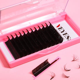 For Wholesale Individual Classic Lashes Eyelash Extensions New Dark Mega Volume Easy Fan Matte Style Premium Vegan