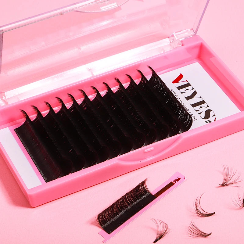 For Wholesale Individual Classic Lashes Eyelash Extensions New Dark Mega Volume Easy Fan Matte Style Premium Vegan