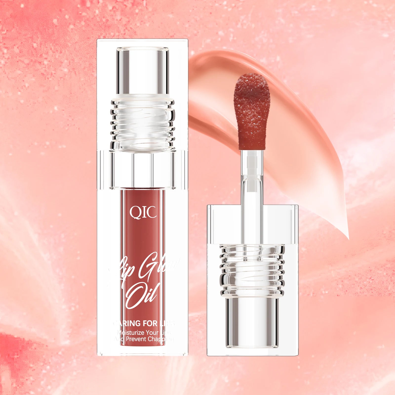 Wholesale Clear Lip Gloss Color-Changing Oil Custom Label Tinted Lip Balm Infused Herbal Mineral Chemical Ingredients MOQ 3pcs
