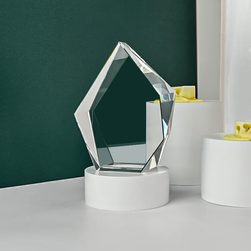 Shining K9 Crystal Crafts Quick Shipping 200*150*60mm 3D Laser Engraved Mountain Iceberg Cube Souvenir Gift