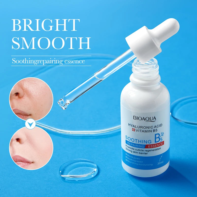BIOAQUA Vitamin B5 Hyaluronic Acid Essence Soothing and Repairing Moisturizer Skin Care Serum for Face Skin