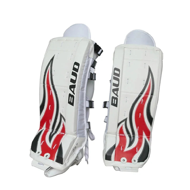 Factory Wholesale Top Level Professional Goalie Shin Pads Ice Hockey Equipment for Adults