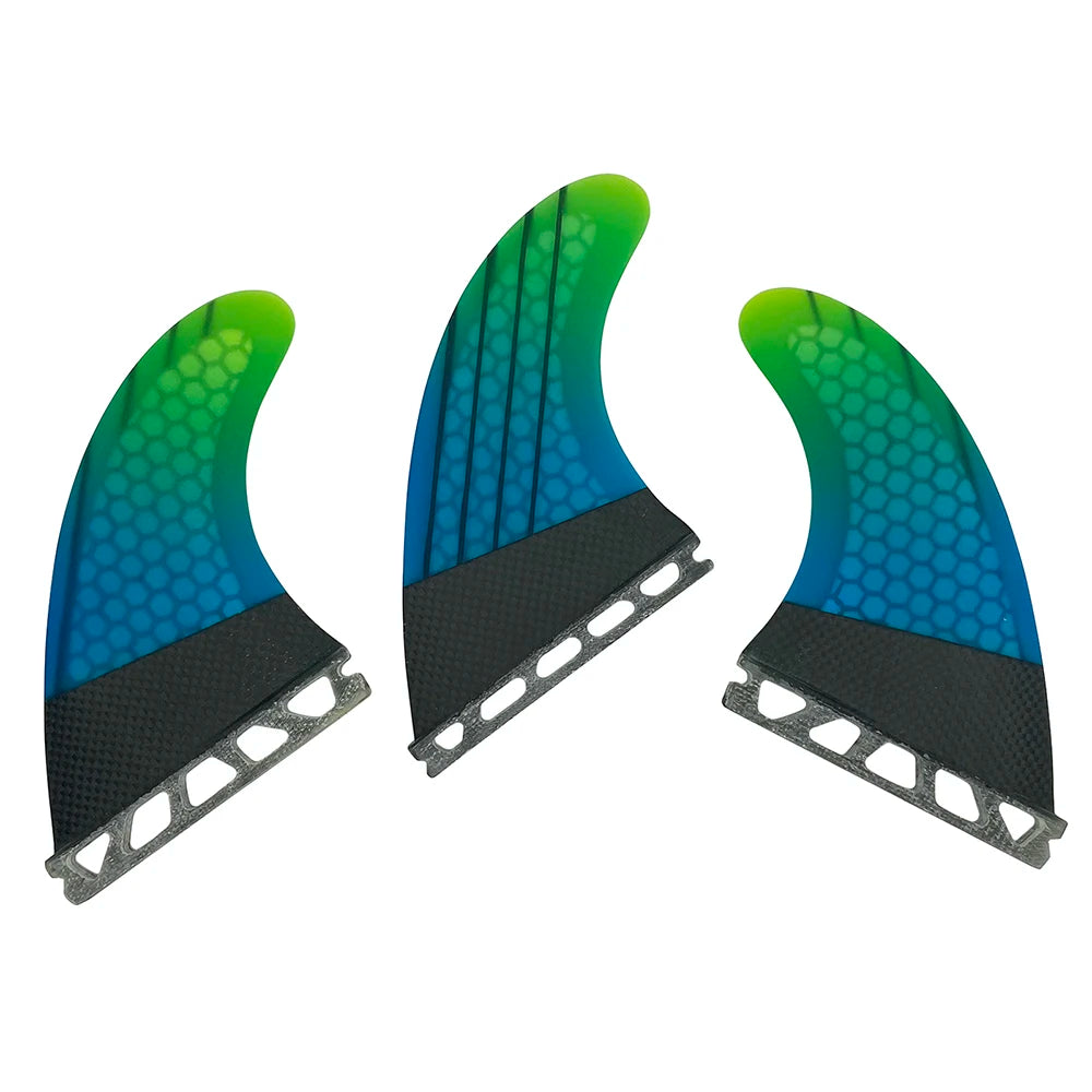 Custom Surfing Fin Tri Set Carbon Fiber Surfboard Fins