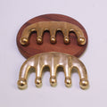 Brass Craft Massage Comb Scalp and Head Meridian Brass Large-Tooth Massage Comb