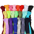 Durable and Fashion Rubber Elastic Drawstring Cord Ropes With Customized rainbow Colors for Luggage and  Hair Braiding