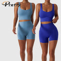 New Design Women Yoga Leggings Running Workout Vests Clothing Yoga Suit Top Sports Wear Gym Fitness Vest