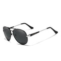 For 2021 Men's Polarized UV400 Stainless Driving Glasses Anti-Glare Pilot Fishing Eyewear Sun Protective Polycarbonate