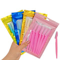 12pcs Eyebrow Trimmer Set Blade Shaver Safety Razor Makeup Tool Portable Face Razor Eye Brow Hair Removal Cutters