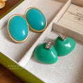 2025 Wholesale Korean Mountain Green Trendy Fashion Earrings for Women