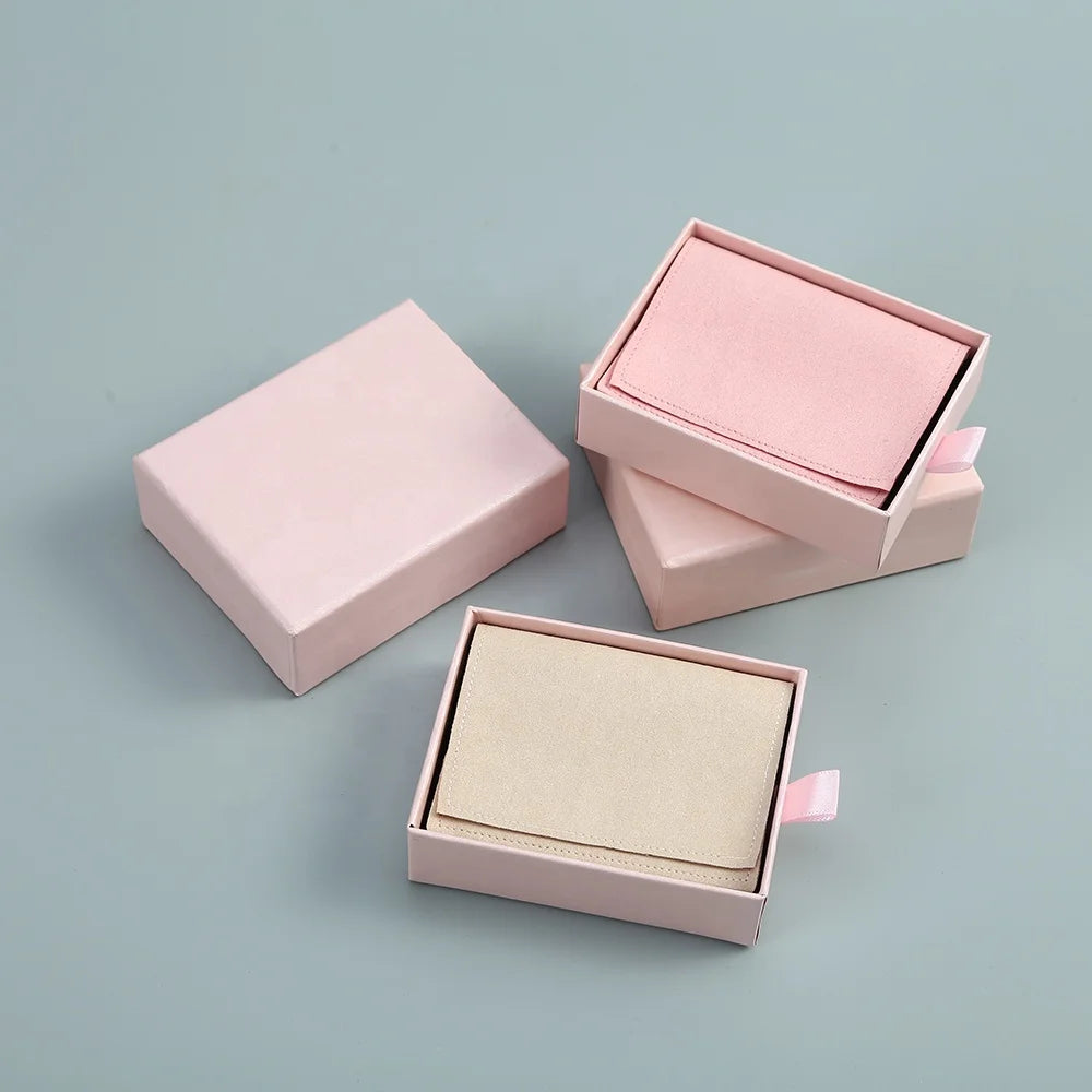 7*9cm Luxury Paper Jewelry Box From China Supplier Luxury Packaging for Earrings Necklace Ring Gift Boxes with Envelope Pouch