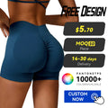 Wholesale Seamless Tight Yoga Shorts Custom Logo High Waisted V-Back Butt Lifting Quick Dry Workout Fitness Shorts for Women