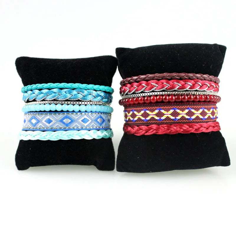 Wish Hot -Sale Bohemia Miyuki Seed Beads Bracelet for Women Handmade Braided Weave Bracelets Wristband Magnetic Buckle  Jewelry
