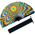 Luxurious Custom Printed Plastic Fan Hand Effect Stick Together Love Style