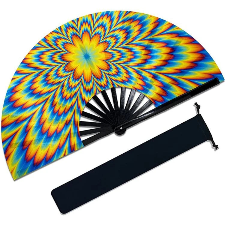 Luxurious Custom Printed Plastic Fan Hand Effect Stick Together Love Style