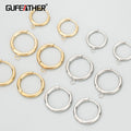 MC42  4pcs/lot Jewelry Accessories316L Stainless Steelnickel Freehand Madeearring Making Findingsclasp Hooks