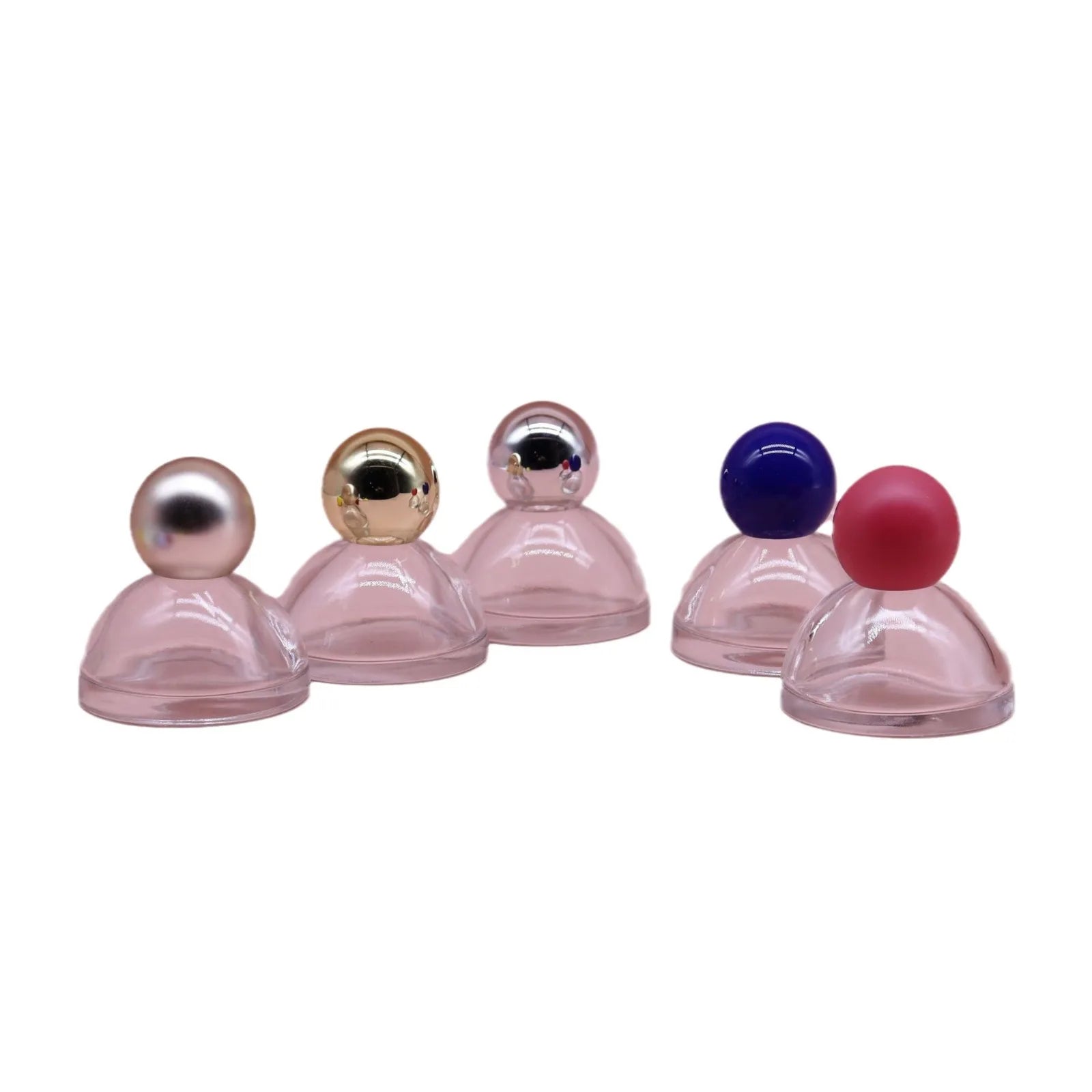 Colorful 30ml Bayonet Perfume Bottle Portable Flat Glass Sprayer Baseball Cap Cone Design for Filling Your Favorite Fragrance