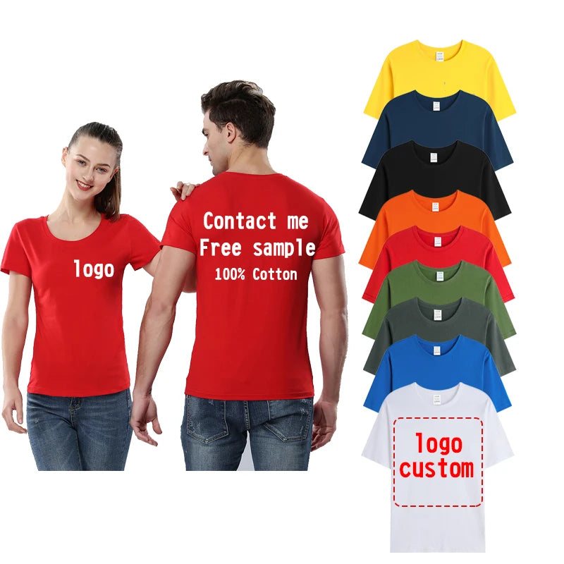 180g 200g 220g Short Sleeve Oversize Blank T Shirt 100% Cotton Custom Printed Logo Plain T Shirt for Men