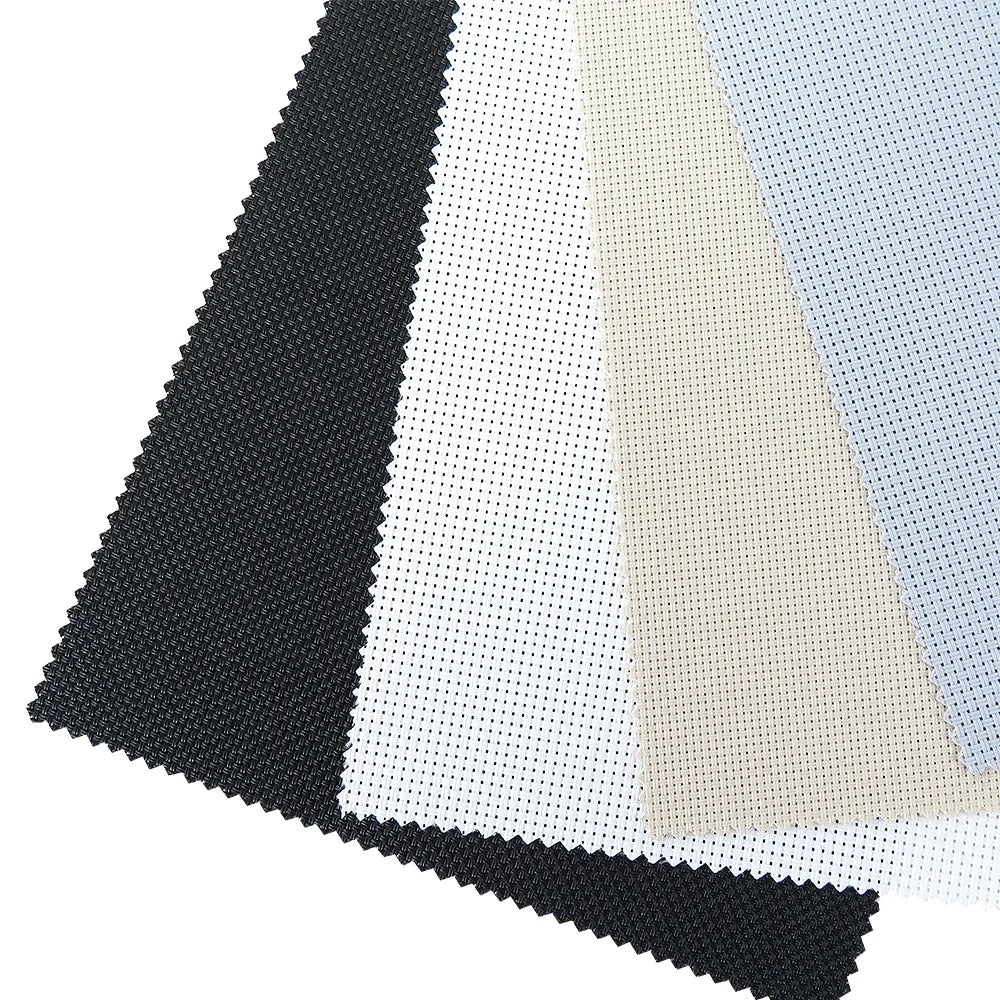 Pvc Coated 70% Pvc 30% Polyester Screen Fiberglass Sunscreen Wide Blind Fabric Sunscreen