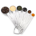 Beeman 2022 Stainless Steel Spoons 7 Pcs Set Kitchen Accessories Metal Copper Digital Measuring Spoon