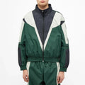 Custom Men's 100% Nylon Windbreaker Street Wear Colorblock Jacket Elasticated Trims Front Zip for Spring-OEM Service Available