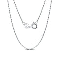 RINNTIN SC21 Chain Jewelry Wholesale 925 Sterling Silver 0.6mm Bamboo Chain Necklace