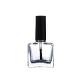 10ml Thick Bottom Transparent Glass Nail Polish Bottle Square Empty with Included Brush