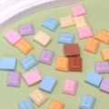 Valentine Milk Chocolate Simulation Resin Charms DIY Crafts Doll House Chocolate Figures Hair Clips Jewelry Making Accessories