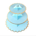 Factory Wholesale 3 Tiers Paper Cardboard Dessert Cake Stand