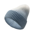 Custom logo Gradient Ramp Winter Warm Beanie Toque Hats Ribbed Knit Tie Dye COTTON ACRYLIC Beanie for Winter
