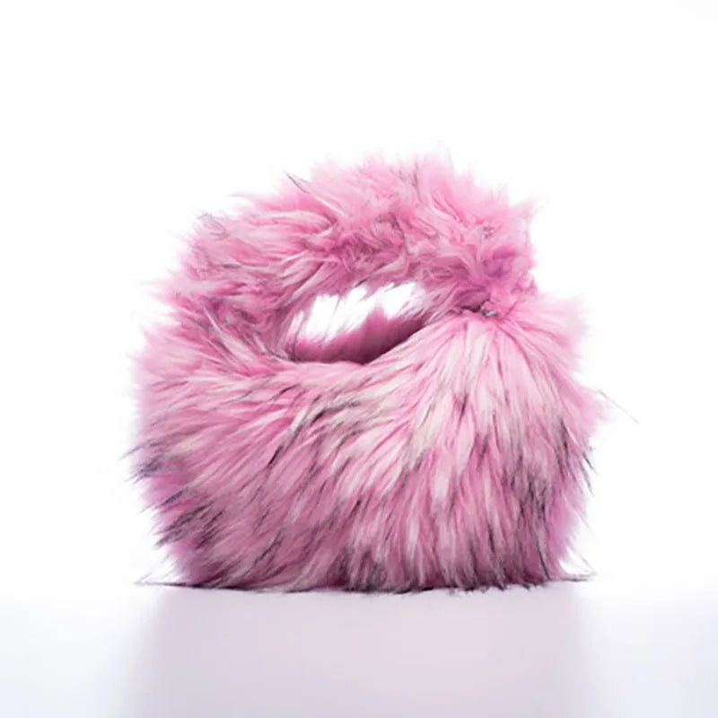 Women's Winter Warm Thick Raccoon Dog Bucket Hat Fluffy Oversized Large Brim Hat