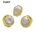 WT-MPR063 Freshwater Pearl Vintage Style Stravagante 18k Gold Plating Trendy Ring Lovely Women Ring for Gift