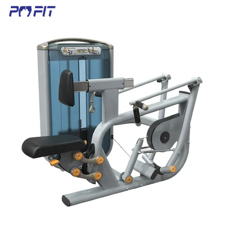 Commercial Gym Fitness Equipment Seated Row Leg Curl Back Exercise Plate Loaded Seated Row Machine for Bodybuilding