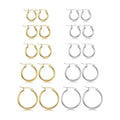 Gold Stainless Steel Big Hoop Earrings Wholesale Large Hoop Earrings